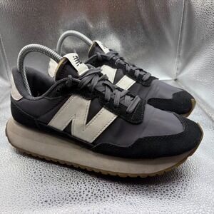 Size 7 New Balance 237 Black Magnet Sea Salt Womens Running Shoes WS237NB